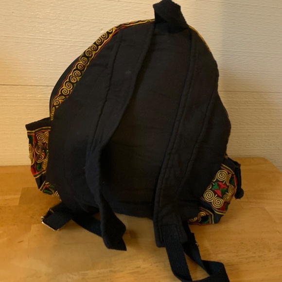 Colorful Embroidered Backpack by Expressions NYC. - Picture 4 of 13